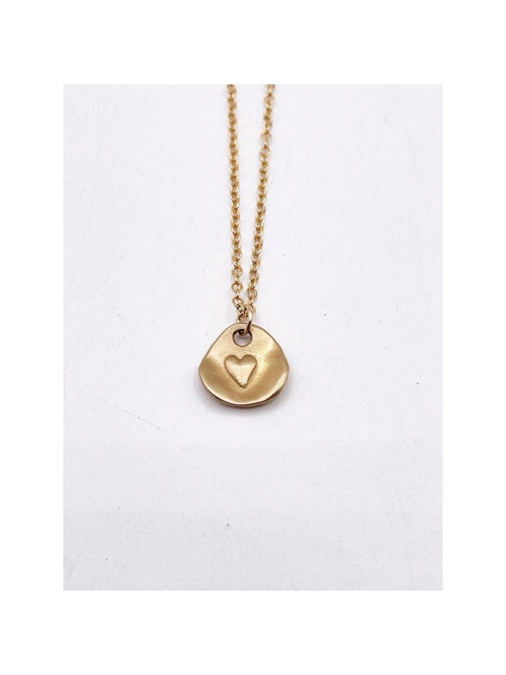 Lisa Leonard Designs Full Of Love 14K Gold Heart Pendant Necklace On GF Chain